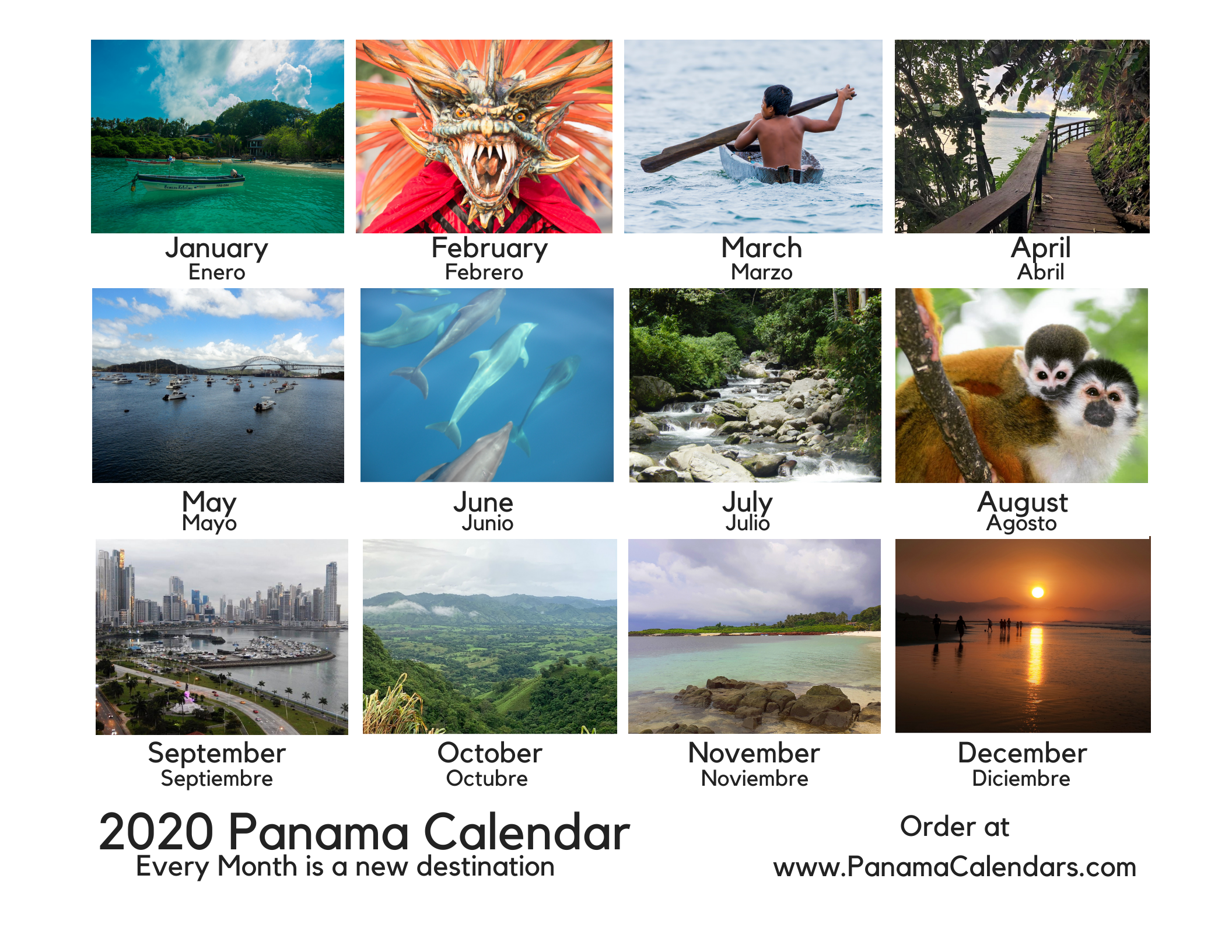 2020 Panama Calendar Panama Calendars